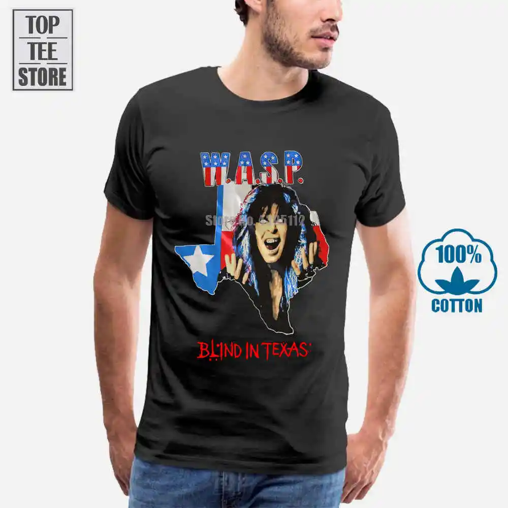 W A S P Blind In Texas Heavy Metal Saxon Ratt черная футболка Размеры: до 6Xl топы мужские