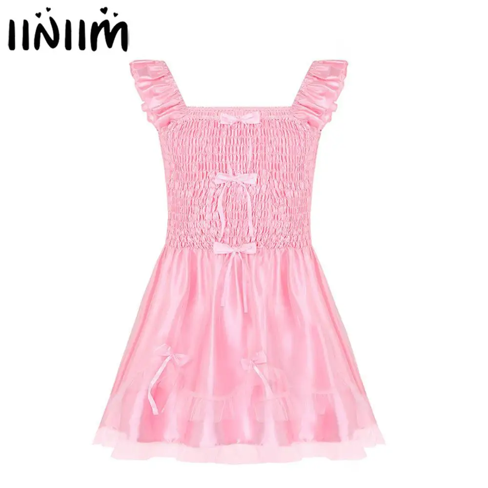 

Mens Party Dress Adult Babies Lingerie Exotic Baby Doll Chemises Sissy Crossdress Costume Hot Nuisette Pajamas Lolita Nightwear