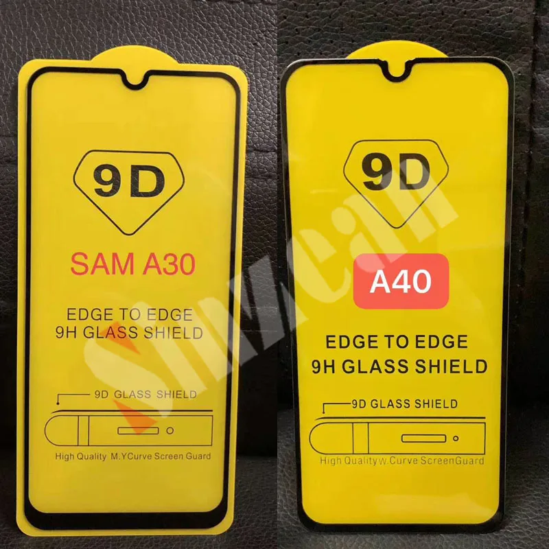 Sinzean 100 шт. 9D полное клеевое закаленное стекло для Samsung M10/M20/M30S/M40/M50/S10E/A750/S7 защита