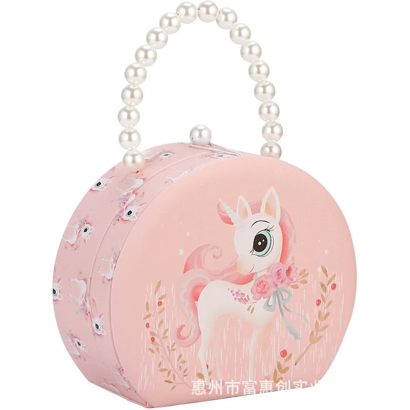 

Children's hair decoration box Korean hair card set girl grooming bag jewelry head rope box