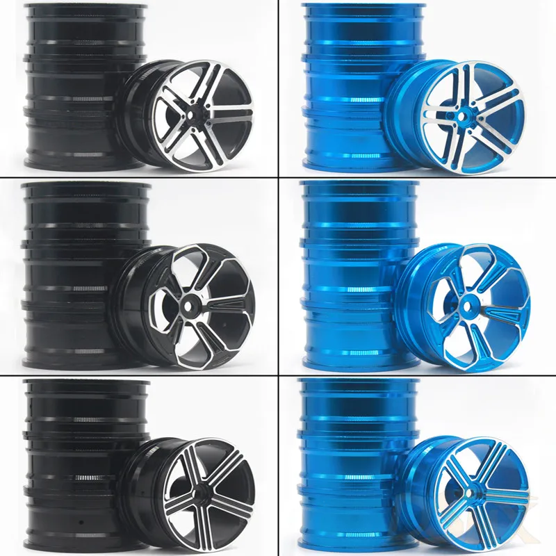 4 pcs 1 Set Aluminum Alloy Metal Whee Rim Fit HPI HSP RC model 1:10 On-Road Racing Car for HSP94123/94122/94103 D4/D3/CS 5O all | Игрушки и