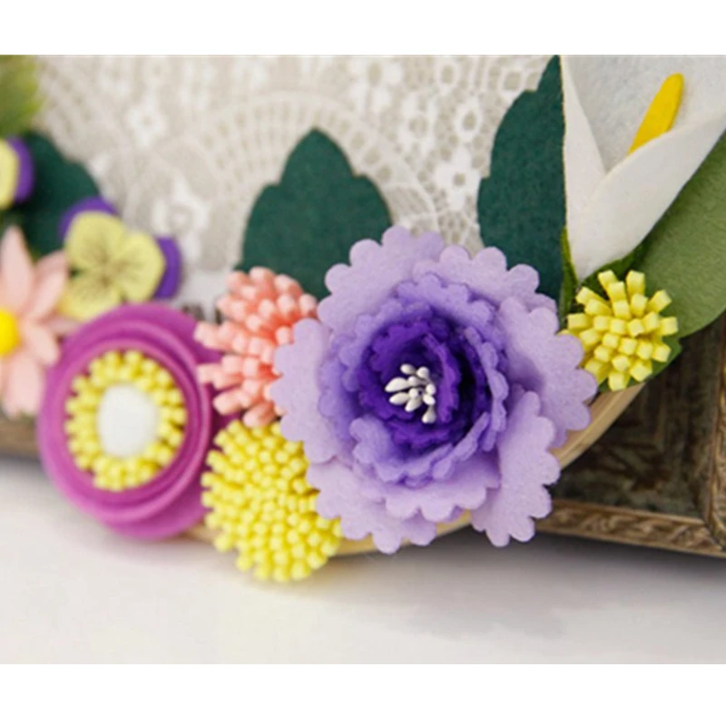 Фетр ручной работы цветочный орнамент наборы для ремесла гостиной и спальни