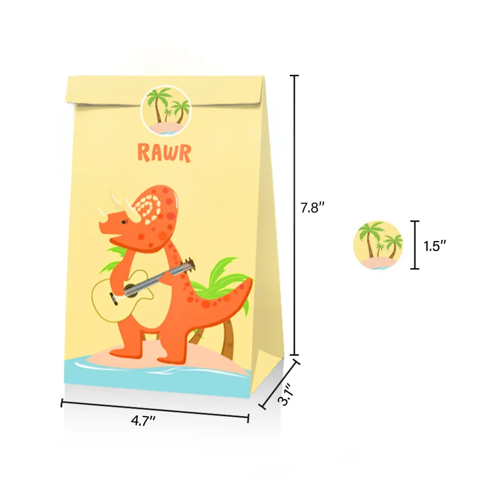 12 шт./лот динозавров вечерние мешочки конфеты лечить коробку детские подарочные