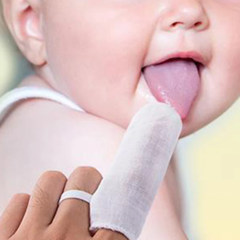 

Baby Towels Toddler Baby Oral Brush Gauze Infant Kids Finger Brush Baby Care Mouth Wipes Cleaning Gauze Towels For Baby Care