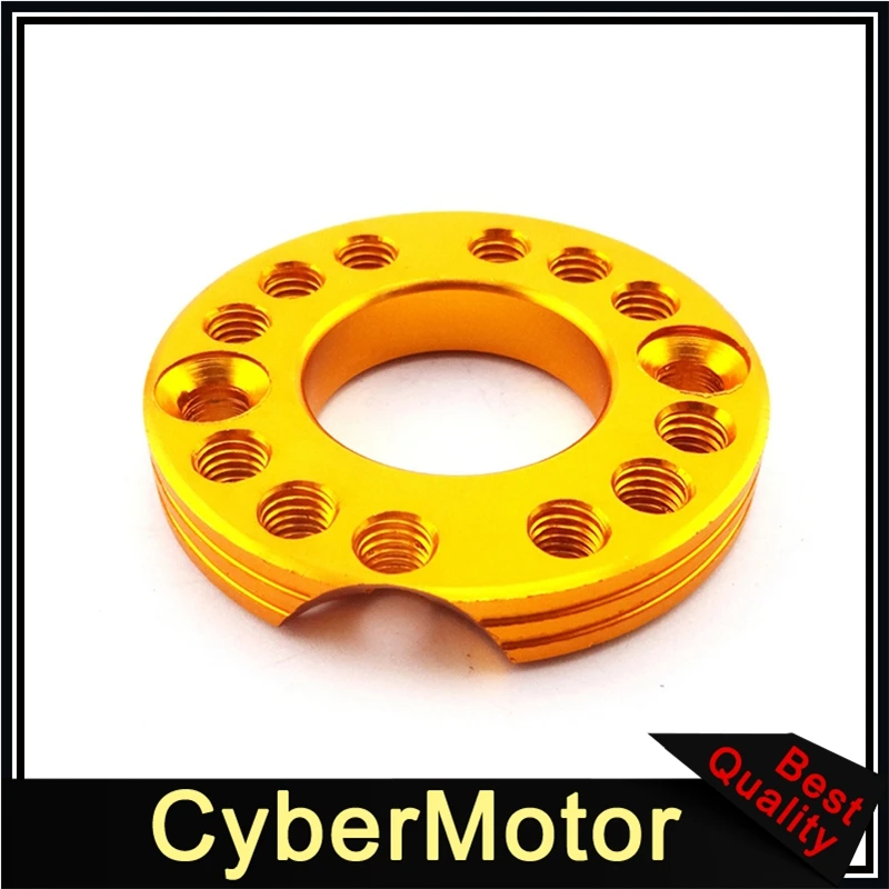 CNC Алюминий 28 мм КАРБЮРАТОР впускной регулятор Spinner пластина Adadpter для 110cc 125cc