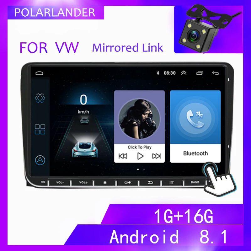 VW Polo Passat 2 Din " Радио MirrrorLink gps Android 9,0 навигация MP5 для Bora Volkswagen Golf B6 B7 Touran мультимедиа BT