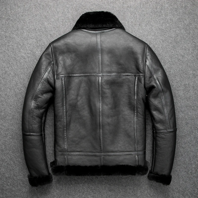 YR! Бесплатная доставка. B3 куртка бомбер из овечьей шерсти. Европейский размер