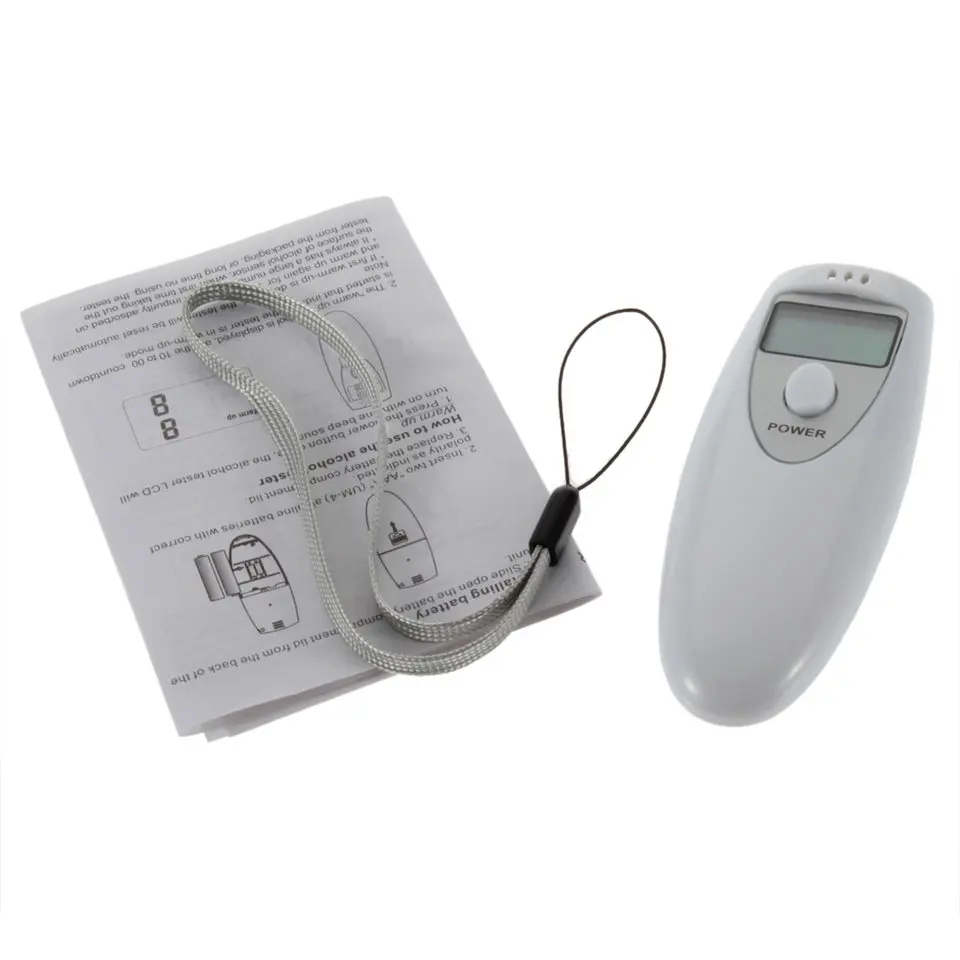 

drop shipping Professional Pocket Digital Alcohol Breath Tester Analyzer Breathalyzer Detector Test Testing PFT-641 LCD Display