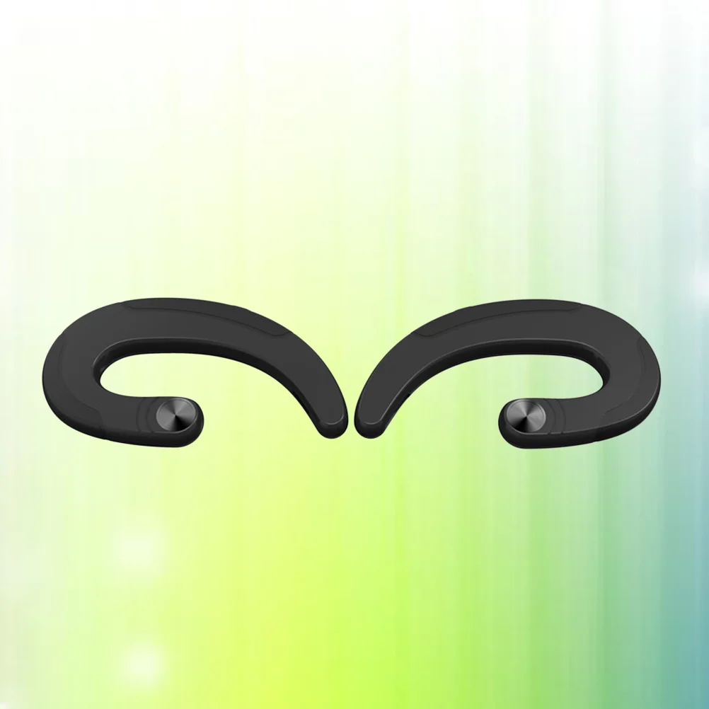 

Q25TWS Dual Bone Conduction Wireless BT 4.2 Headset Stereo Sports Headphone Earphones Earhook with Remote Mic (Black)