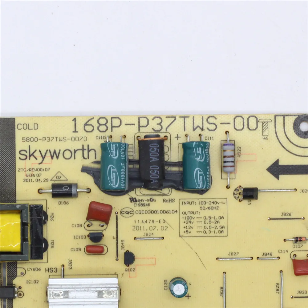 168P-P37TWS-00 5800-P37TWS-0070 оригинальная плата питания Skyworth поддержки | Электроника
