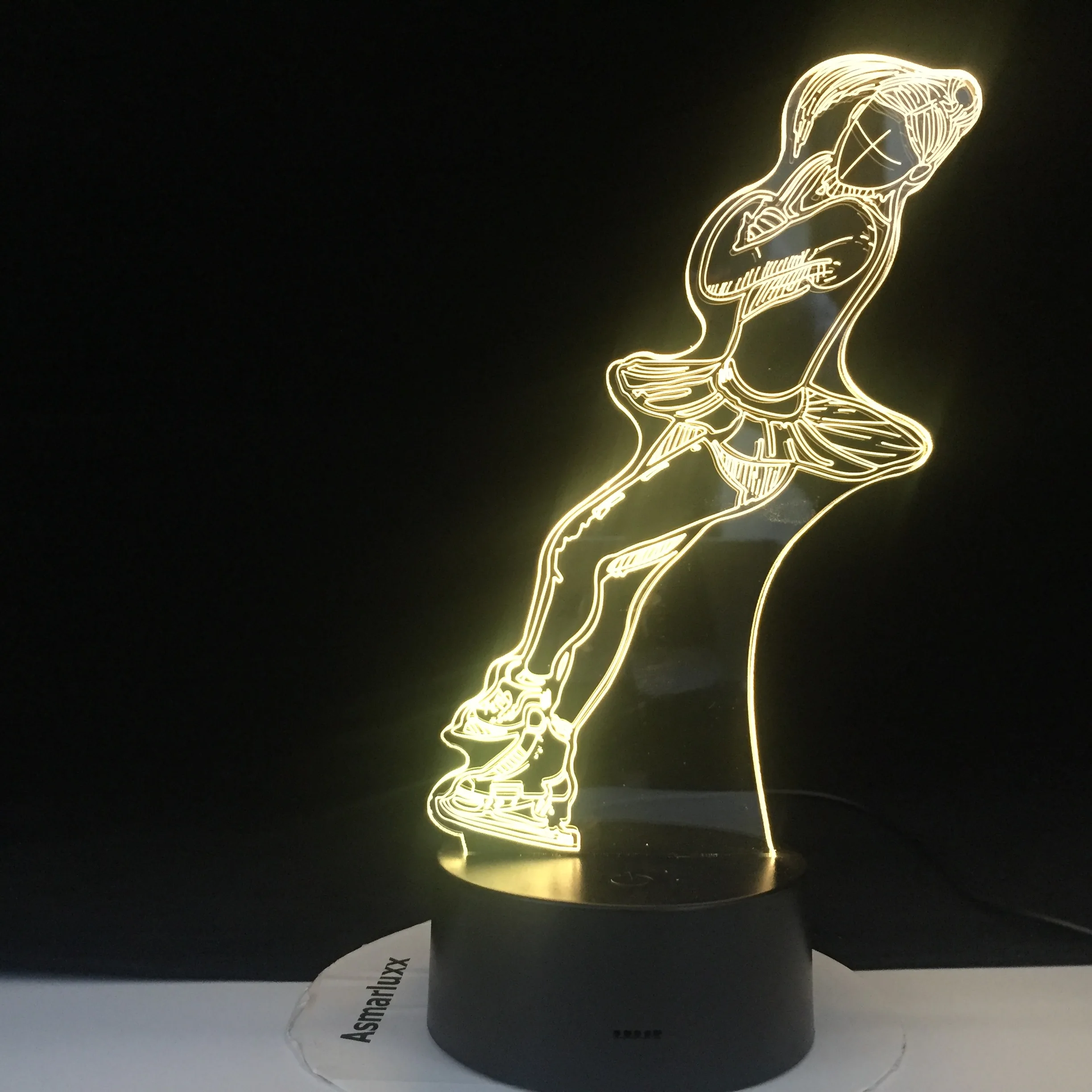 3d светодиодный ночник Черная пятница балета настольная лампа Балерина