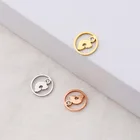 Соединитель из нержавеющей стали с полыми облаками для изготовления плетеных браслетов, фурнитура Стразы для ювелирных изделий