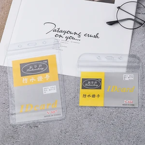 Бейдж пластиковый из пвх 10 шт., держатель с прозрачным изображением банковских карт, принадлежности для школы и офиса, 2021