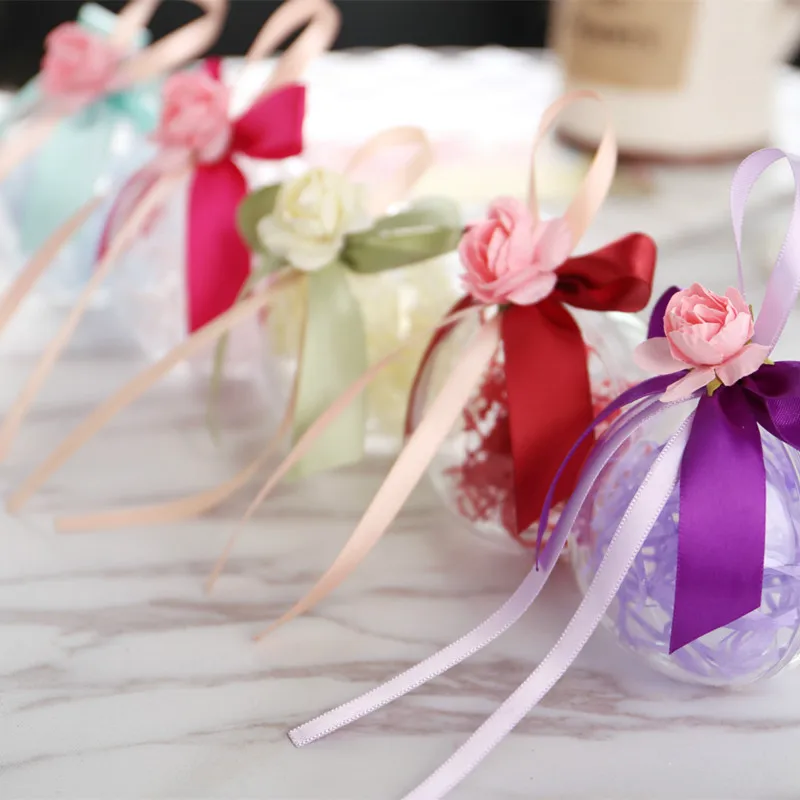 10 шт. пластиковое Рождественское украшение в виде шара прозрачные открытые