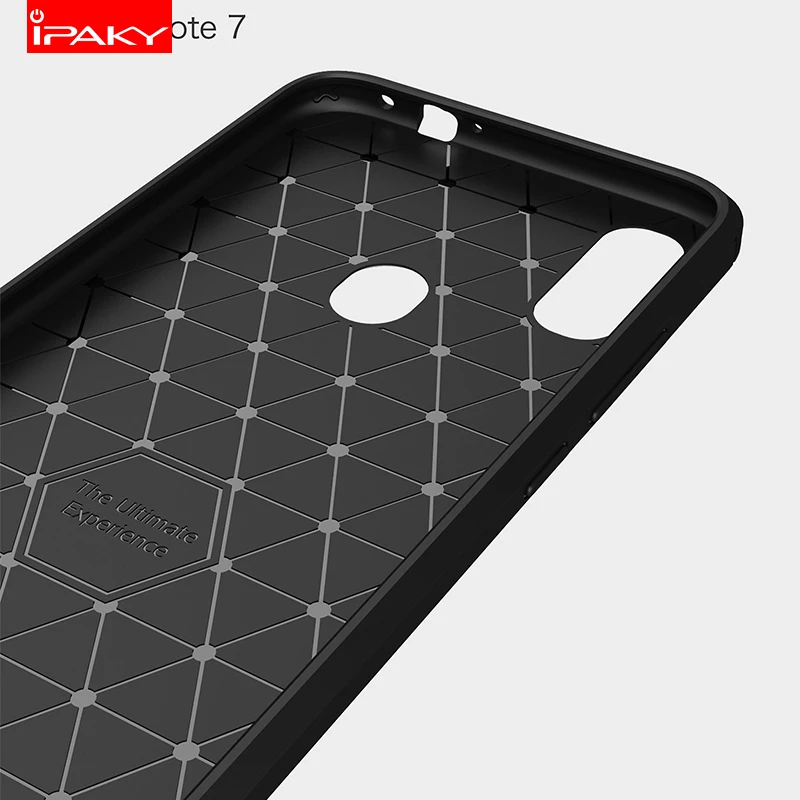 Чехол для Xiaomi Redmi Note 7 iPaky Pro силиконовый чехол из углеродного волокна матовый