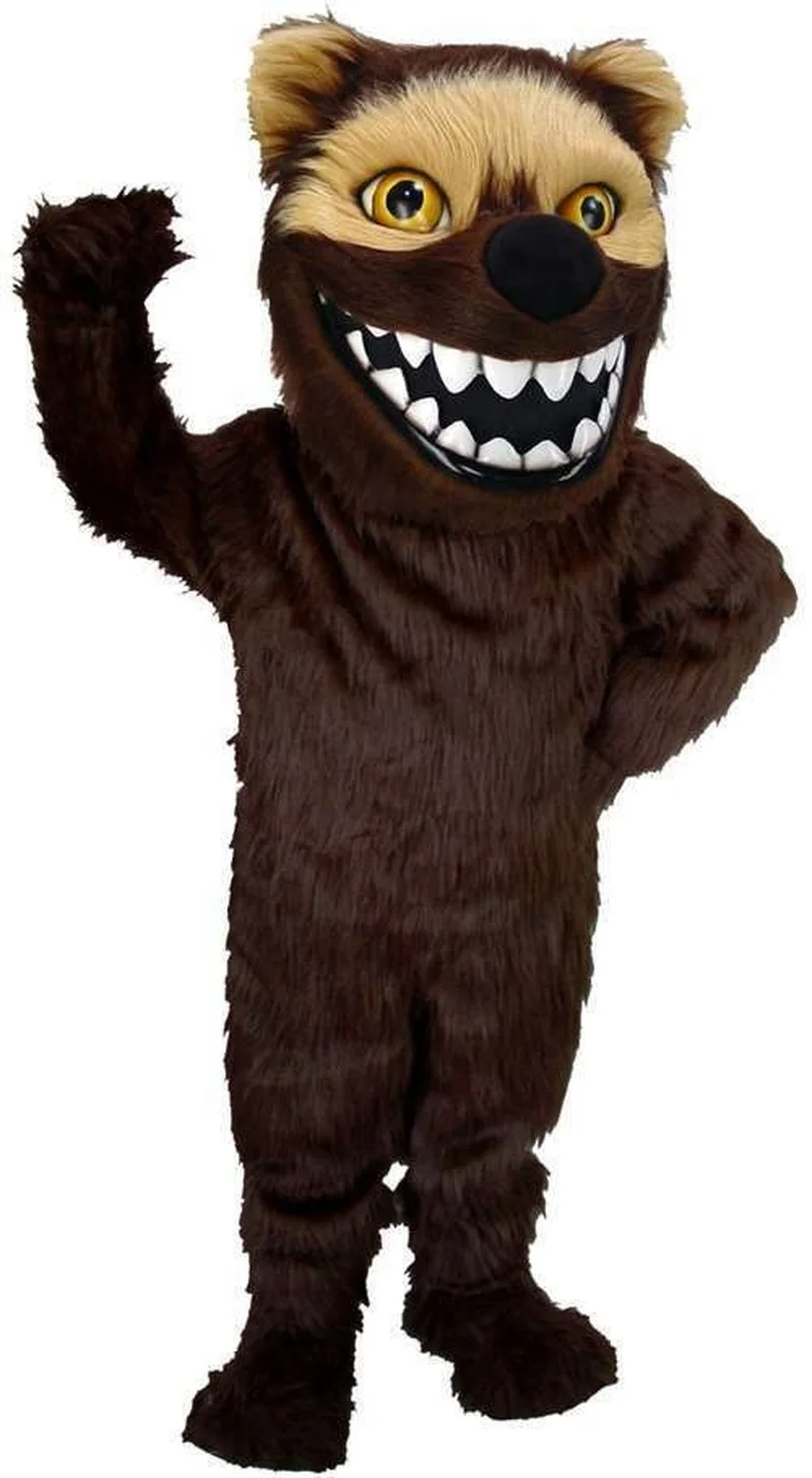 

Wolverine Mascot Costume Professional Quality Lightweight Adult Size