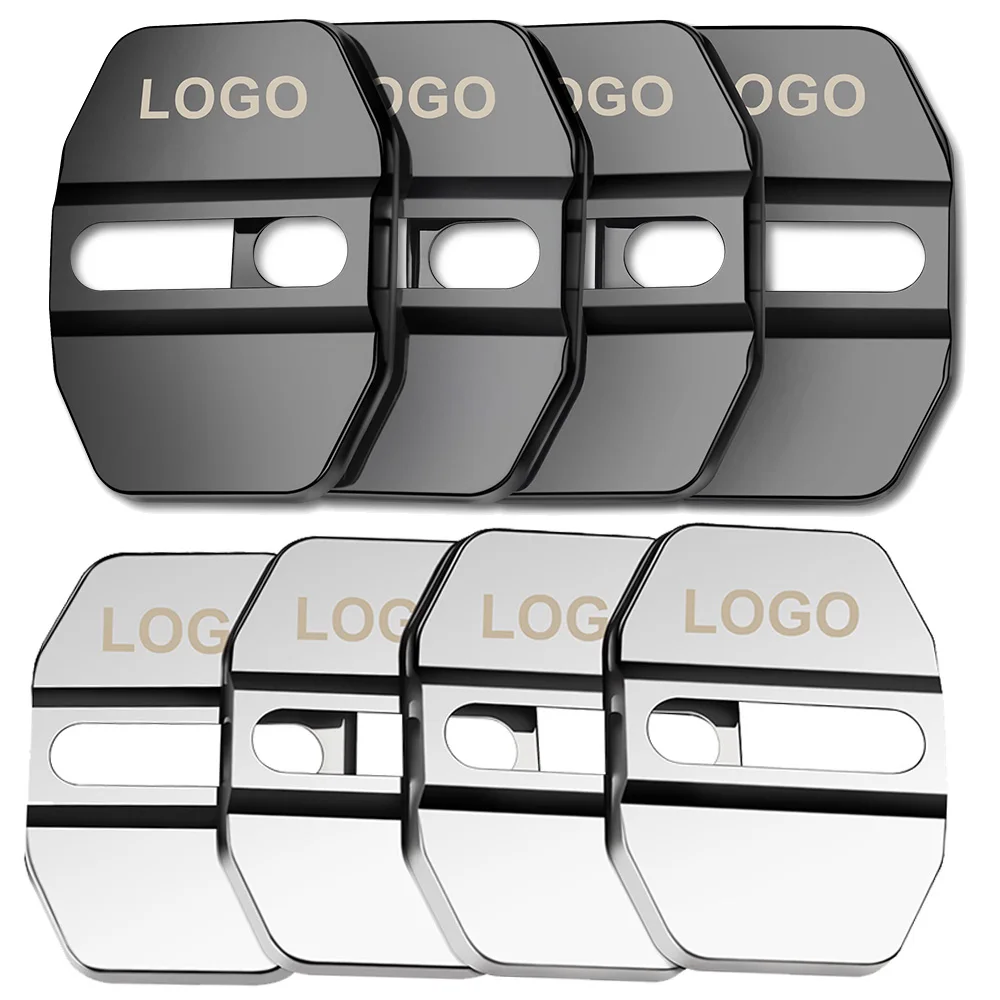 

4pcs Car Door Lock Cover Protector Cover Sticker For AMG Mercedes Benz A B C E Class W212 W205 W204 W245 X204 X212 GLK SLK ML