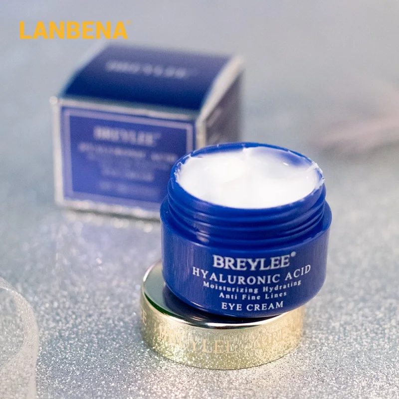 

BREYLEE Hyaluronic Acid Eye Cream For Eye Bags Under Eyes Moisturizing Eyes Serum Improve Dryness Skin Care Anti Wrinkles 20g