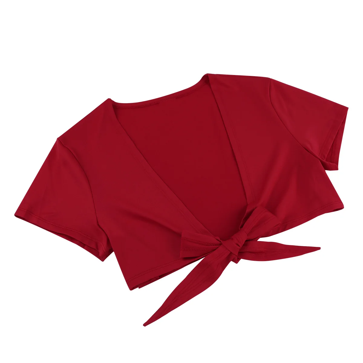 Женская сексуальная клубная одежда школьный топ с V-образным вырезом и открытой