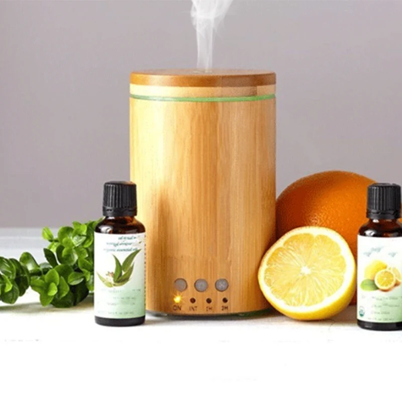 150 мл бамбука увлажнитель воздуха Арома диффузор для эфирных масел с 7 цветов