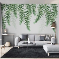 self adhesive mural wallpaper modern minimalist 3d tropical plant leaves wall paper living room bedroom home decor wall stickers