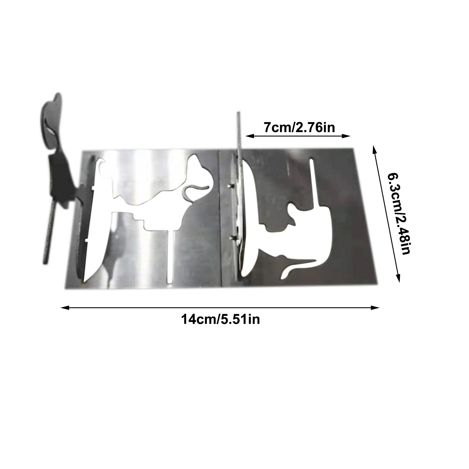 

Portable Hot Dog Roaster Rack BBQ Grilled Sausage Metal Tool
