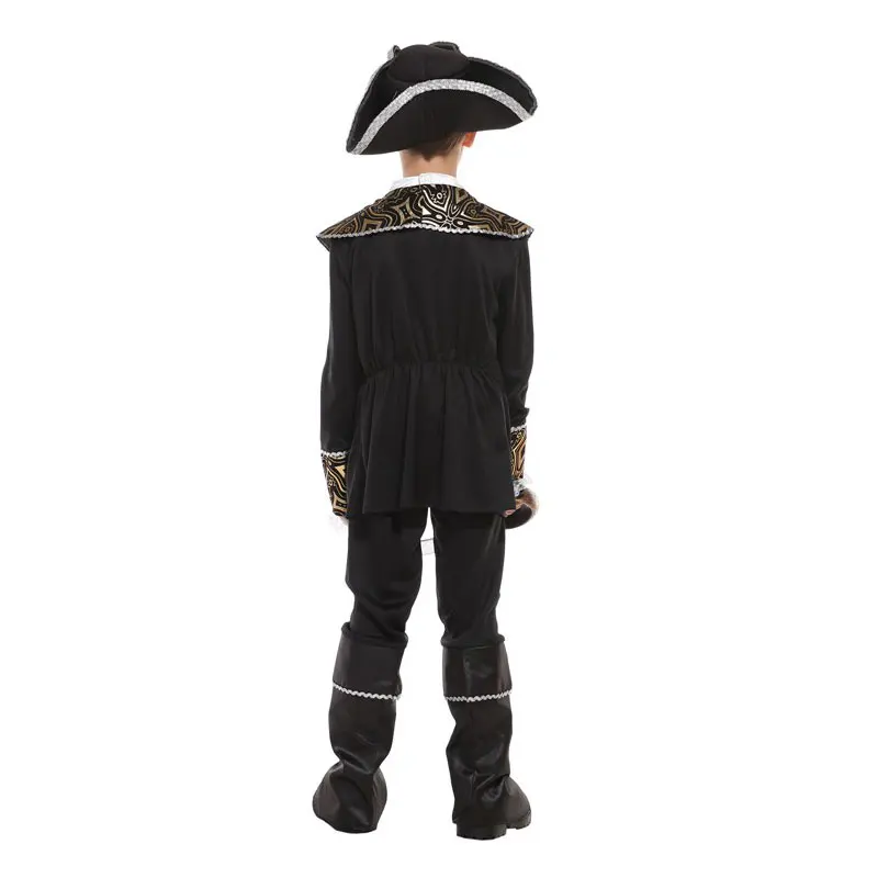 Мальчики Swashbuckler костюмы Королевский Пират капитан костюм для детей Хэллоуин