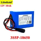 Литий-ионный аккумулятор Liitokala 18650 ма ч, 12 В, 10 А ч, 10000, с BMS для монитора UPS, аварийное освещение