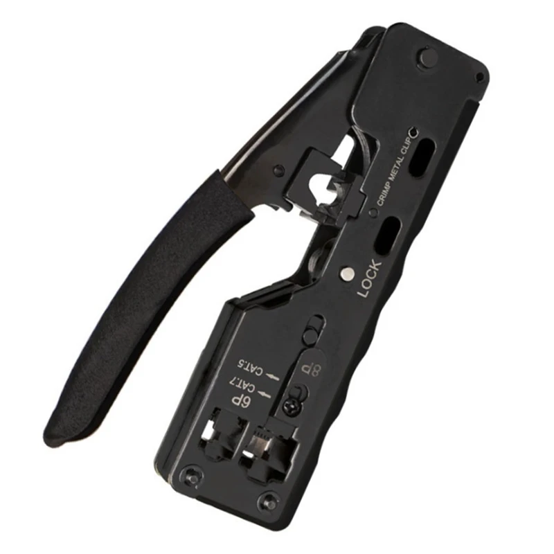 Cat5 Cat6 Cat7 Pass Through Crimper for RJ45 RJ12 RJ11 Network Connectors Modular Plugs Ethernet Cables EZ Crimp Tool | Компьютеры и