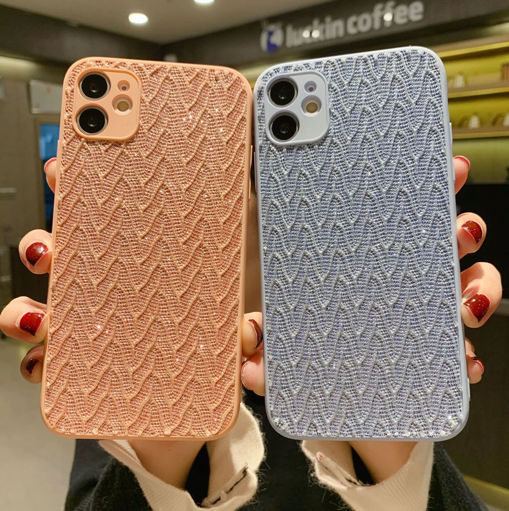 Тканевый чехол для iPhone 12 Pro Max 11 XS X XR SE 2020 7 8 Plus мягкие чехлы из жидкого силикона