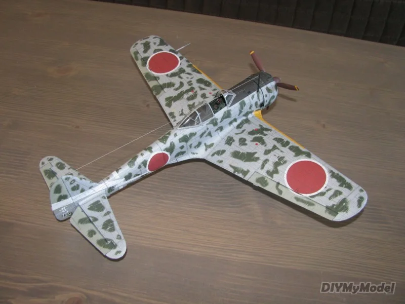 DIYMyModeI-rompecabezas de ki-43ii japon&eacute;s para ni&ntilde;os, rompecabezas juguete de hecho a mano, accesorios de pel&iacute;cula-2