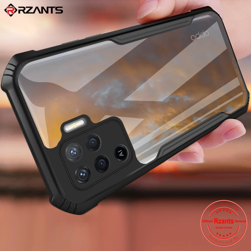 

Rzants For OPPO A94 OPPO A54 F19 Pro Reno 5F Reno5 Lite Phone Case Hard [Beetle] Hybrid Slim Cover Double Casing