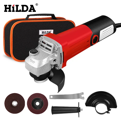 JM06 HILDA 1100 Вт угловая шлифовальная машина электрический шлифовальный станок Электроинструмент шлифовальный станок - Цвет: JM06