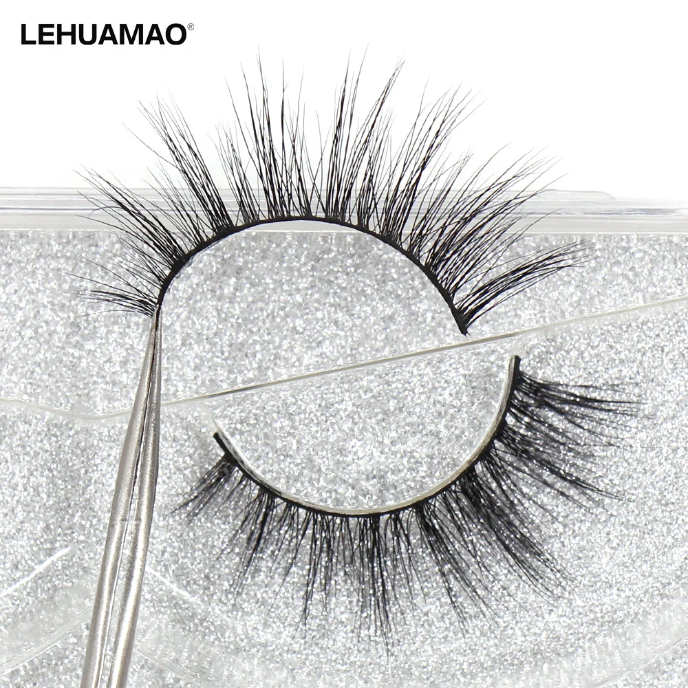 

LEHUAMAO Mink Eyelashes 100% Cruelty free Handmade 3D Mink Lashes Full Strip Lashes Soft False Eyelashes Makeup Lashes A13
