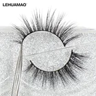 LEHUAMAO норковые ресницы, 100% безжалостная ручная работа, 3D норковые ресницы, полные ресницы, Мягкие Накладные ресницы, макияж, ресницы A13