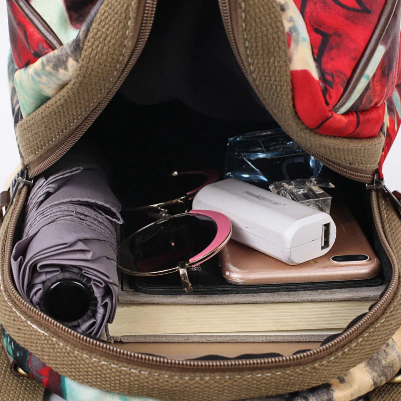 WEIXIER Модный цветочный женский мини рюкзак школьные сумки для девочек-подростков