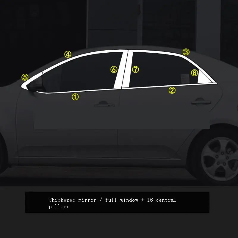 Декоративная наружная наклейка автомобильные аксессуары корпус окна 2009 2010 2011 2012