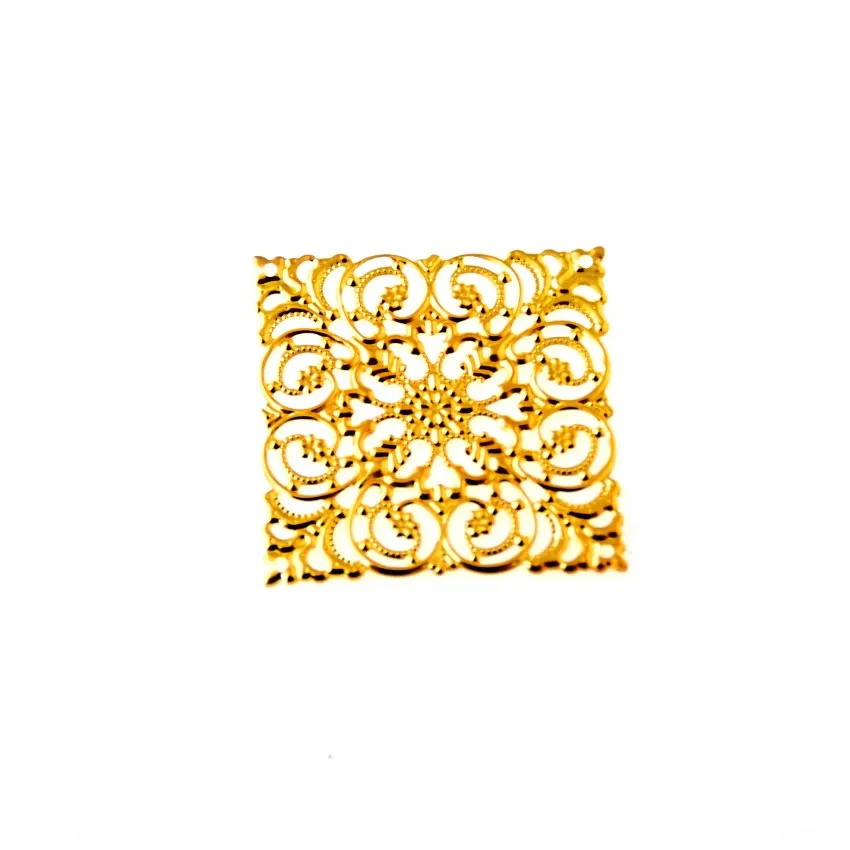 Free Shipping 10Pcs DIY Square Filigree Wraps Connectors Hair Jewelry Accessories Ancient Fashion Decorative 51*51mm | Украшения и