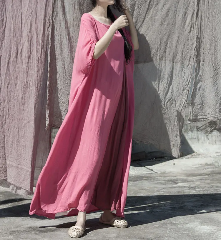 Платье женское шелковое размера плюс мягсветильник легкое однотонное