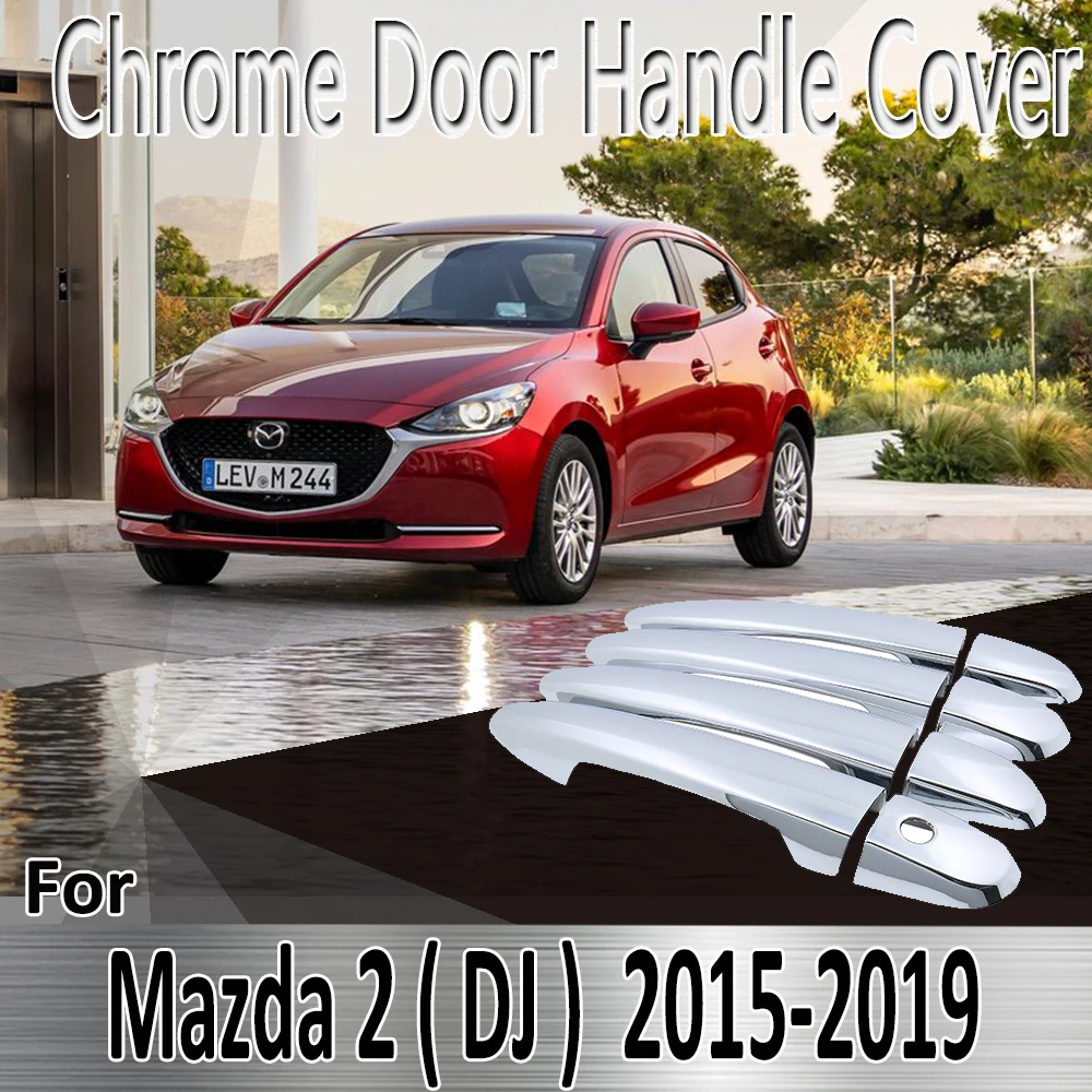 Декоративные Хромированные наклейки для Mazda 2 Demio DJ 2015 ~ 2019 2016 2017 2018|Наклейки на