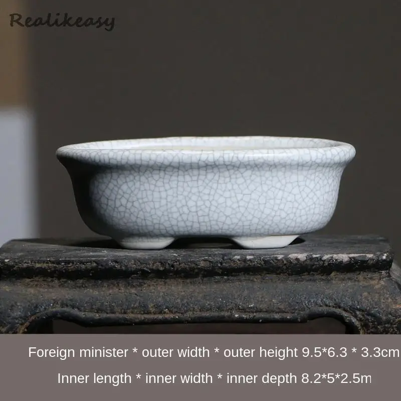 Цветочные горшки из мини-горшки для цветов пурпурной глины домашние суккуленты