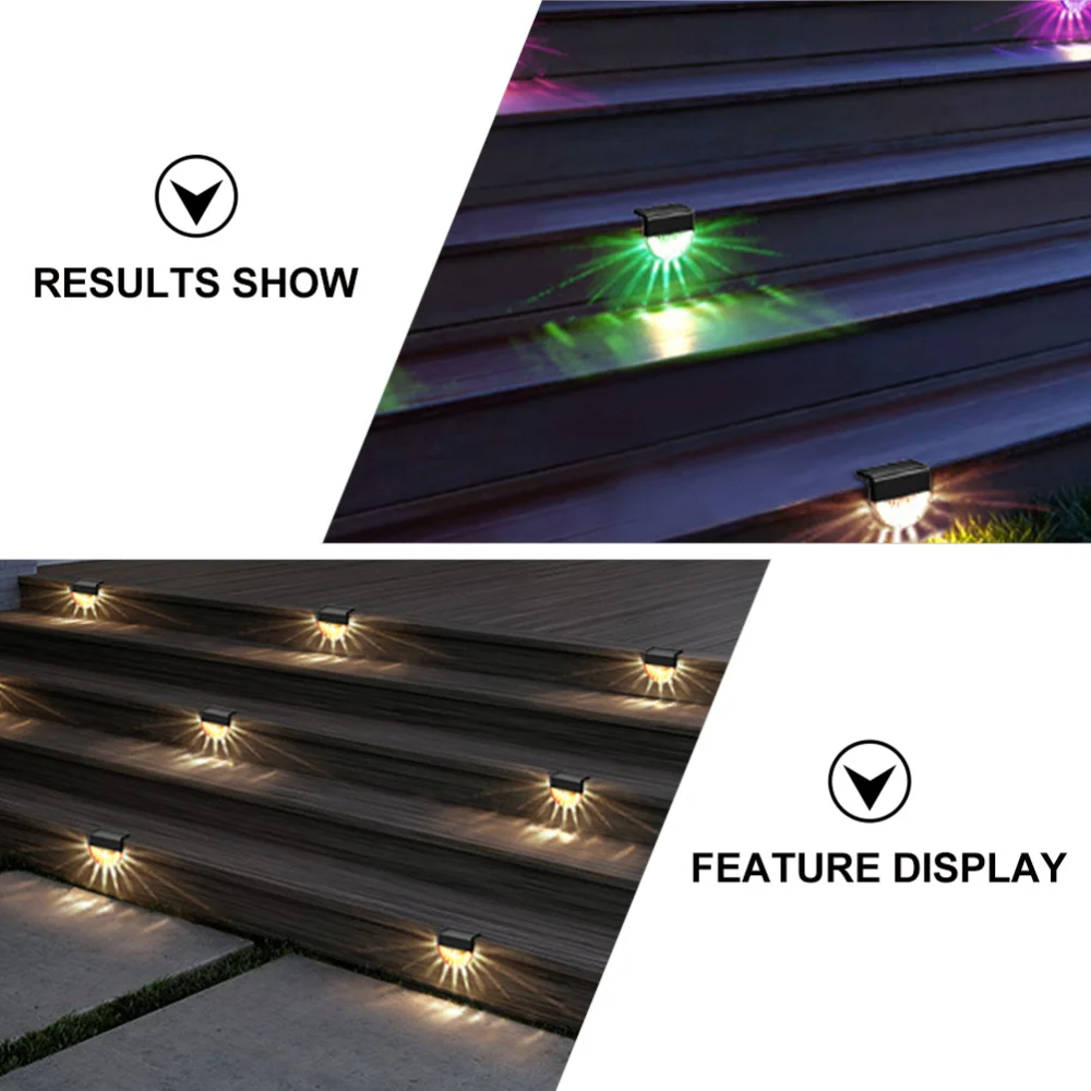 

6pcs Solar Wall Light Outdoor Solar LED Waterproof Lighting for Deck Fence Patio