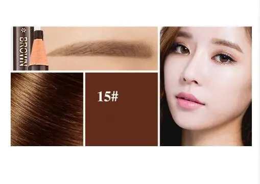 brown style 2 1 шт., микроблейдинг, тату-ручка для бровей, водостойкая, Перманентный макияж, карандаш для бровей, позиционирование губ, бровей, cejas postizas - Цвет: brown style 2