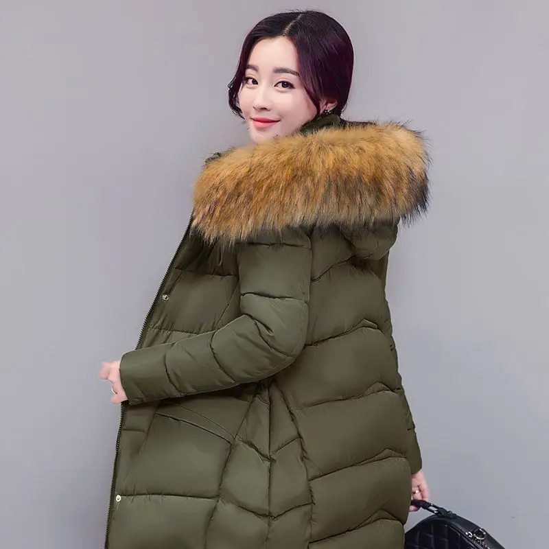 Новинка зимняя стильная одежда больших размеров с хлопковой подкладкой Модная