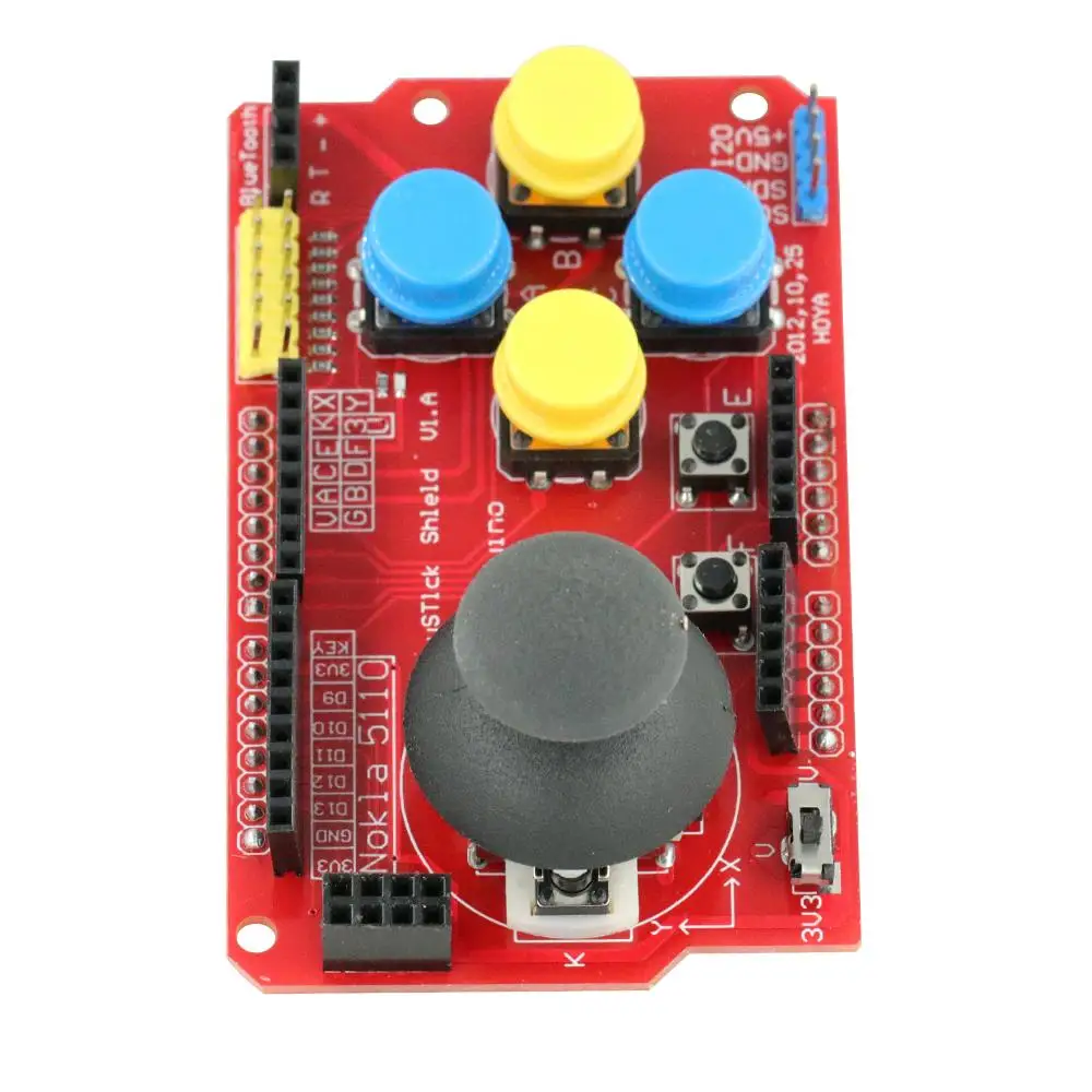 Joystick Shield for Arduino Expansion Board Analog Keyboard and Mouse Function | Электроника