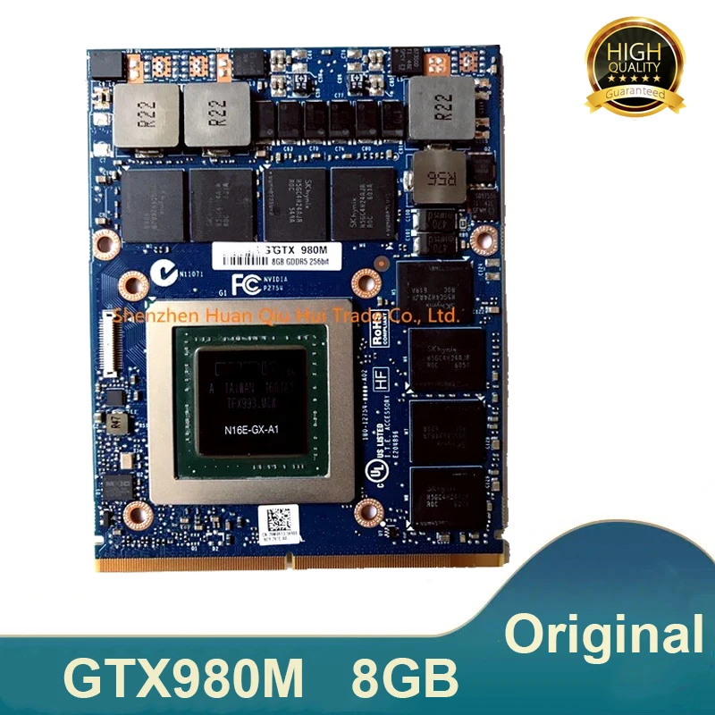Видеокарта VGA оригинальная GTX 980M GTX980M N16E-GX-A1 ГБ 8 для ноутбука Dell Alienware MSI GT60 GT70 GT72 Clevo