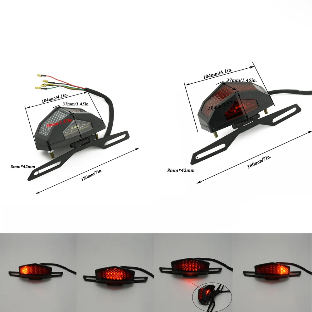 Мотоциклетный задний светильник 12 В светодиодный сигнал поворота Задний