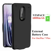 ntspace 6800mah battery charger cases for oneplus 7 power bank charging case portable powerbank battery cover shockproof cases