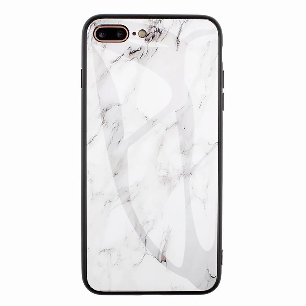 Чехол из закаленного стекла для iPhone 6 7 8 Plus высококачественный прозрачный мягкий