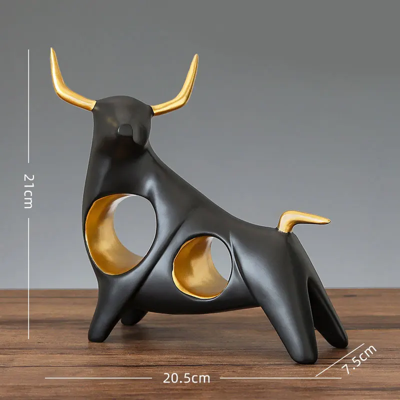 

2021 Chinese Zodiac Year of the Ox Resin Craft Home Decorations Happy New Year Good Wishes for Friend Family MJJ88